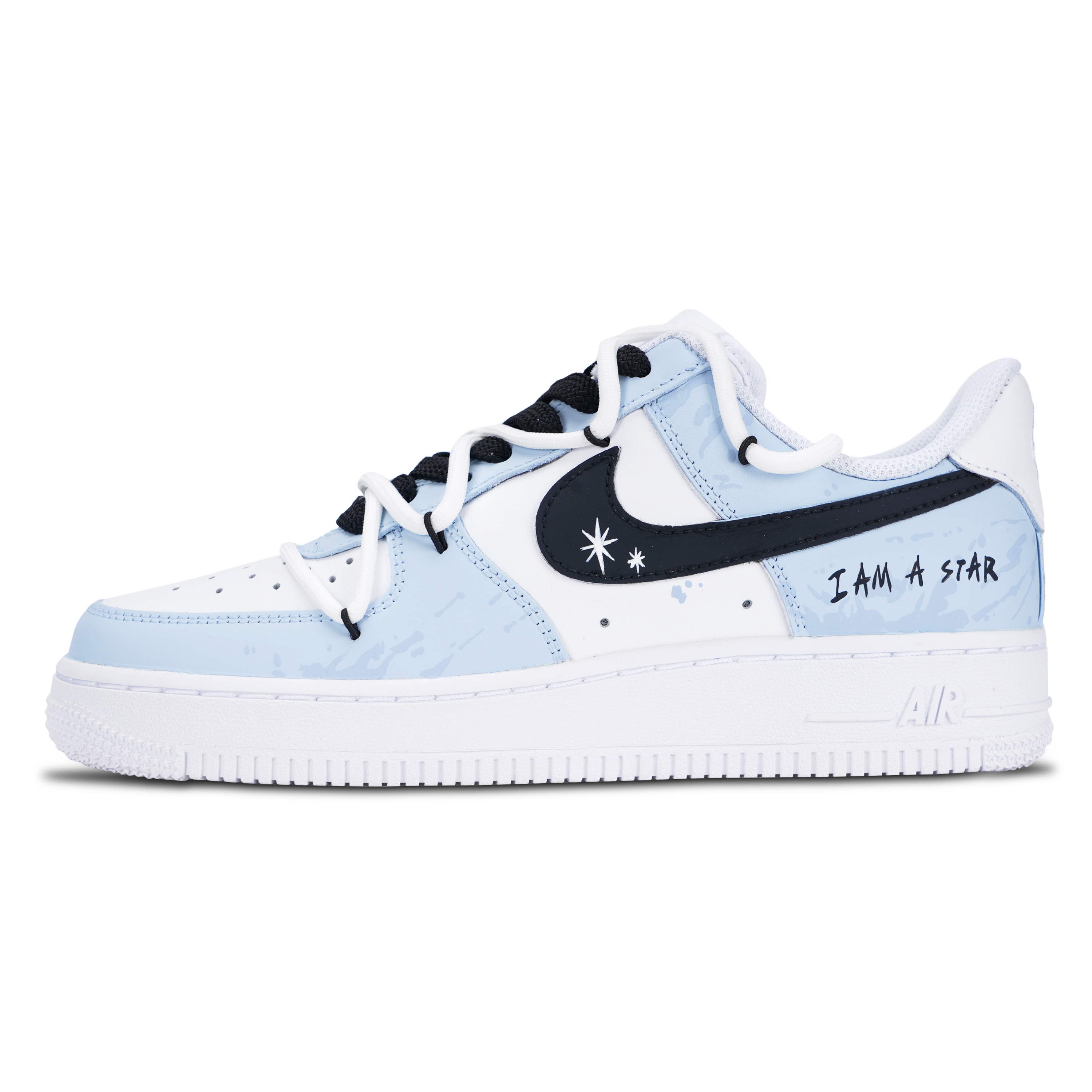 Nike Air Force 1 Blue Dream Abrasion Resistant Low Top Skateboard Shoes Women's Sky Blue купить в интернет-магазине Yoocart с быстрой доставкой по России.