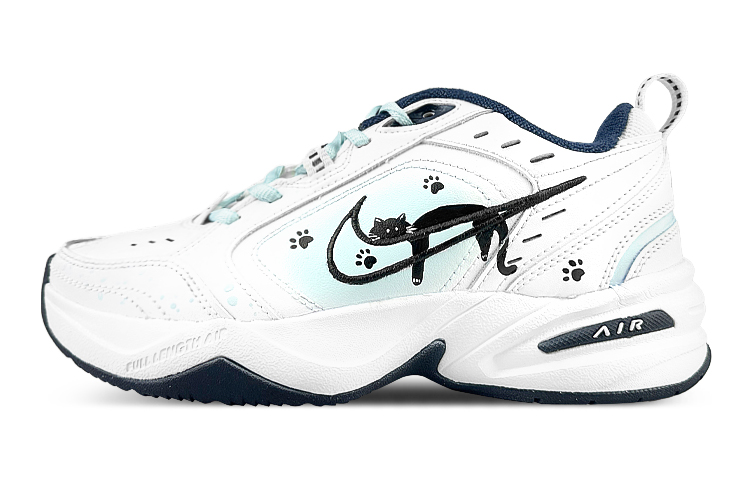 Nike Air Monarch 4 Low-Top Chunky Sneakers Unisex Black Green White