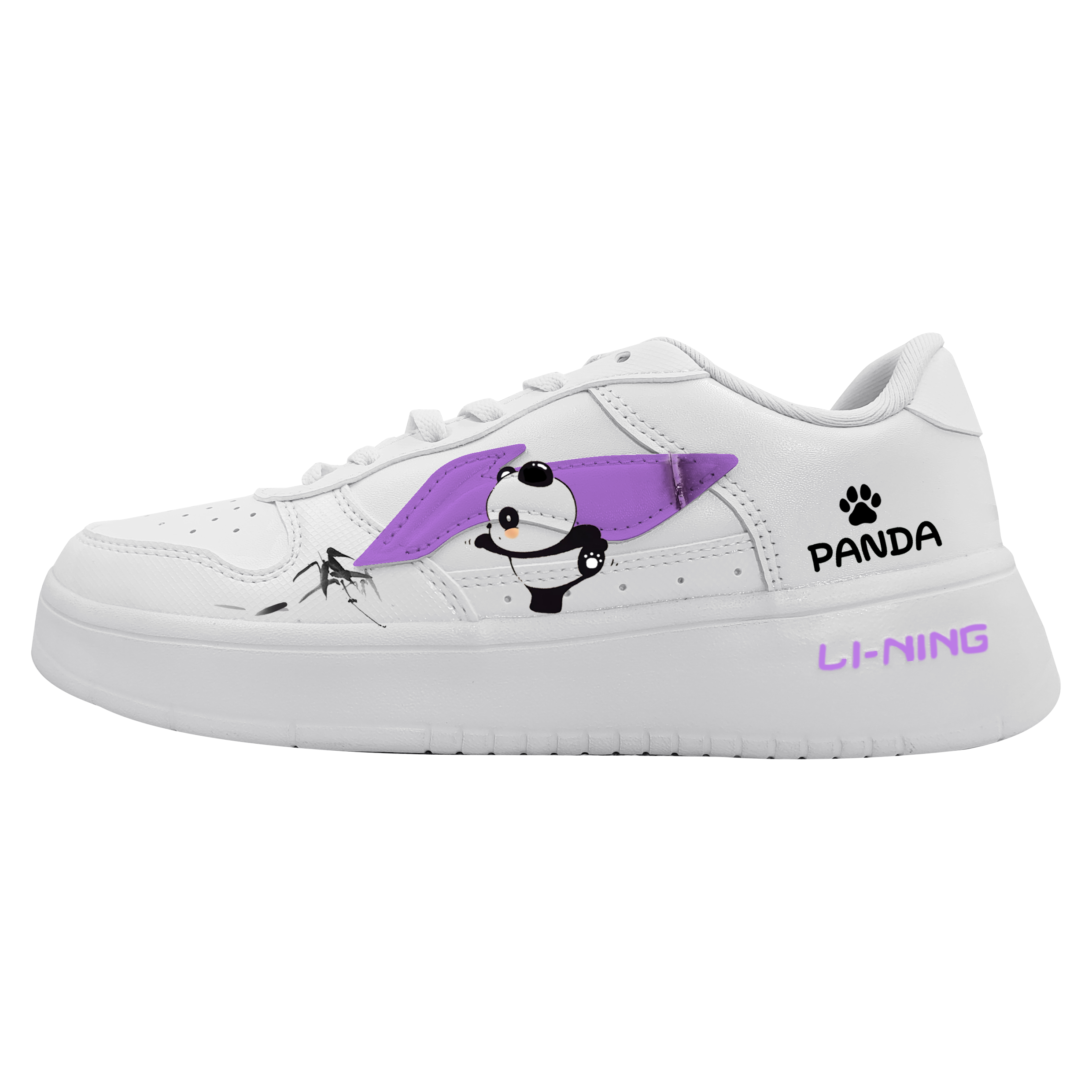 LINING Pontoon Boats Skateboard Shoes Unisex Low top White/Purple