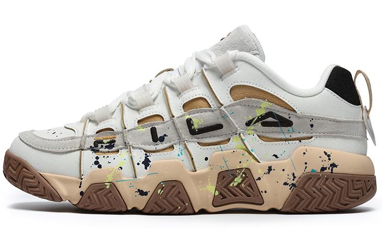 FILA FUSION Ade Barricade Sneakers 'White Beige Brown' Women's