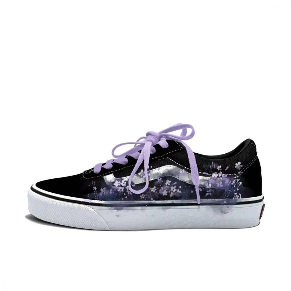 Vans Ward Abrasion Resistant Low top Skateboard Shoes Men's Purple