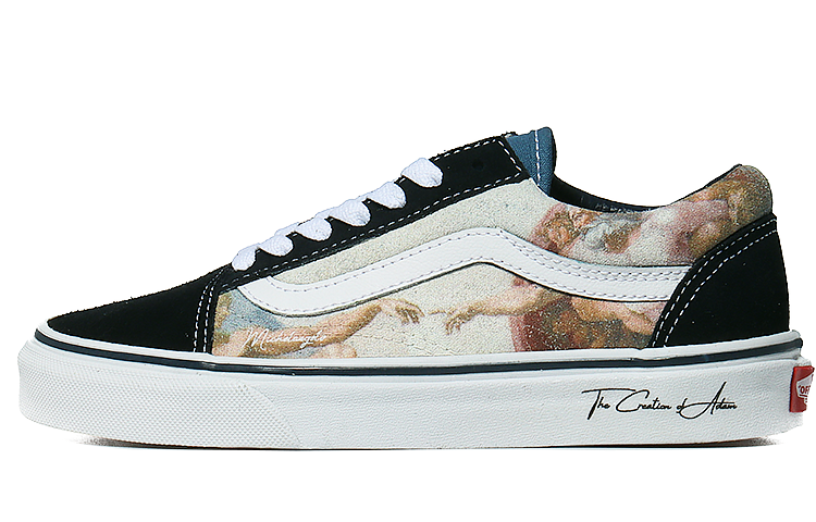 Vans Old Skool Low-Top Skateboard Shoes Unisex Black White