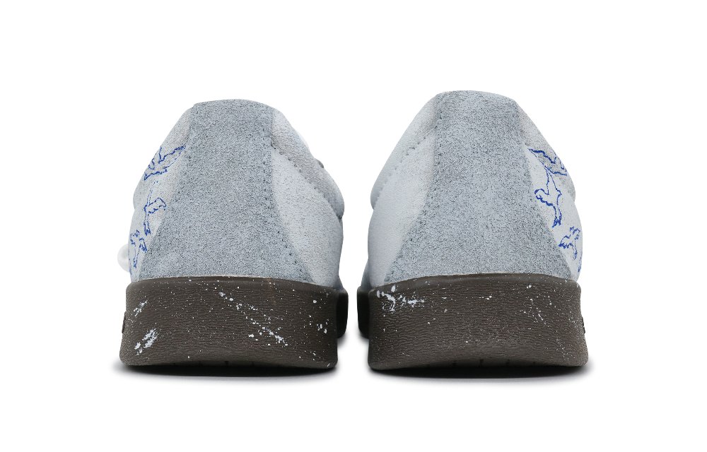 Adidas Neo VL Court 2.0 Heavenly Letter Anti Slip Wear Resistant Low Top Skateboard Shoes Unisex Blue