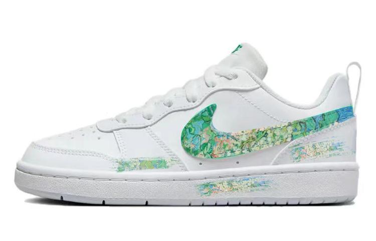 Nike Court Borough Skateboard Shoes Women's Low-Top White/Green
