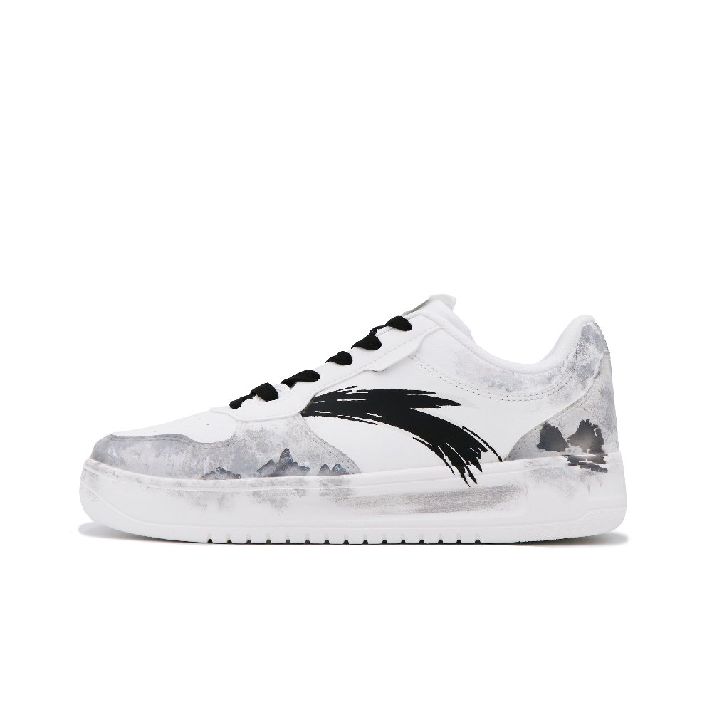Anta Relaxed Coverage Cushioning Low Top Skateboard Shoes Men's White