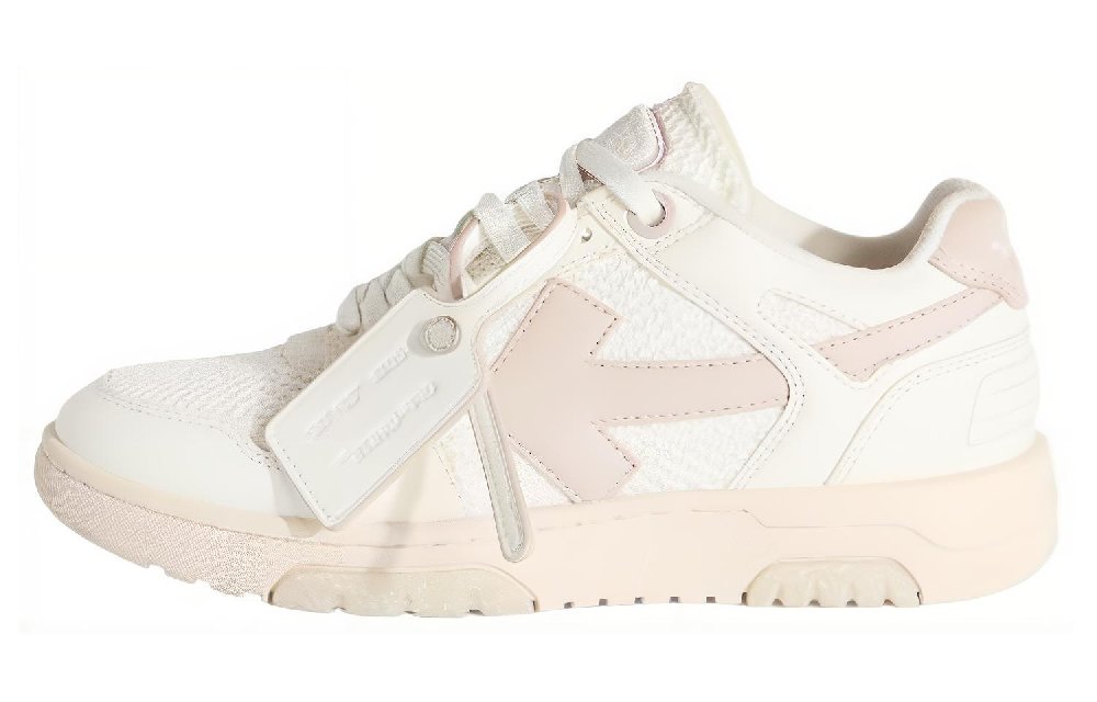 OFF WHITE Out Of Office Ooo Low Tops White Lilac Purple Women's