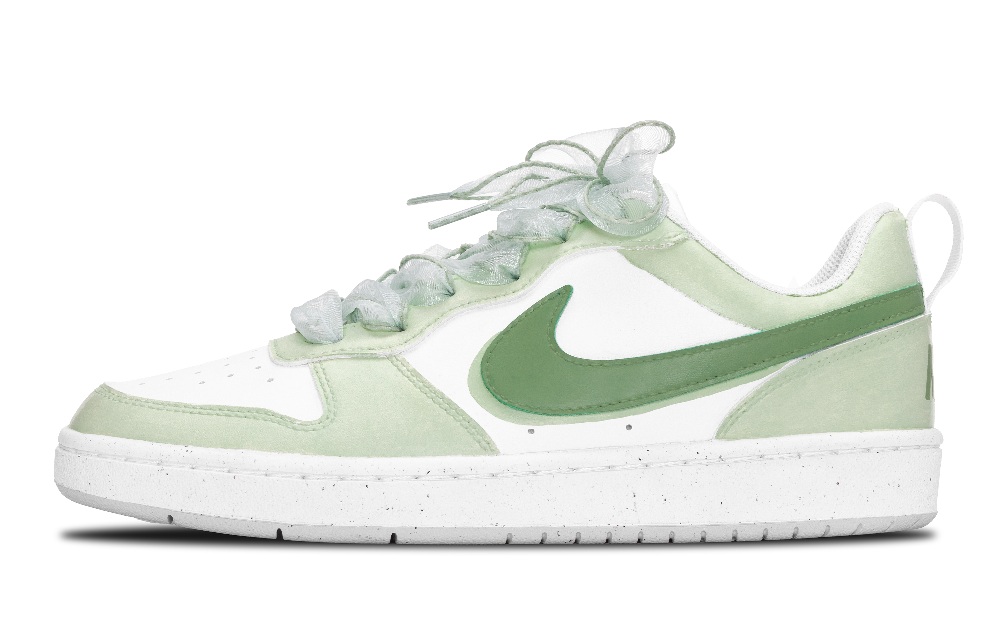 Nike Court Borough Anti-Slip Wear-Resistant Low-Top Skateboard Shoes Women's Light Green