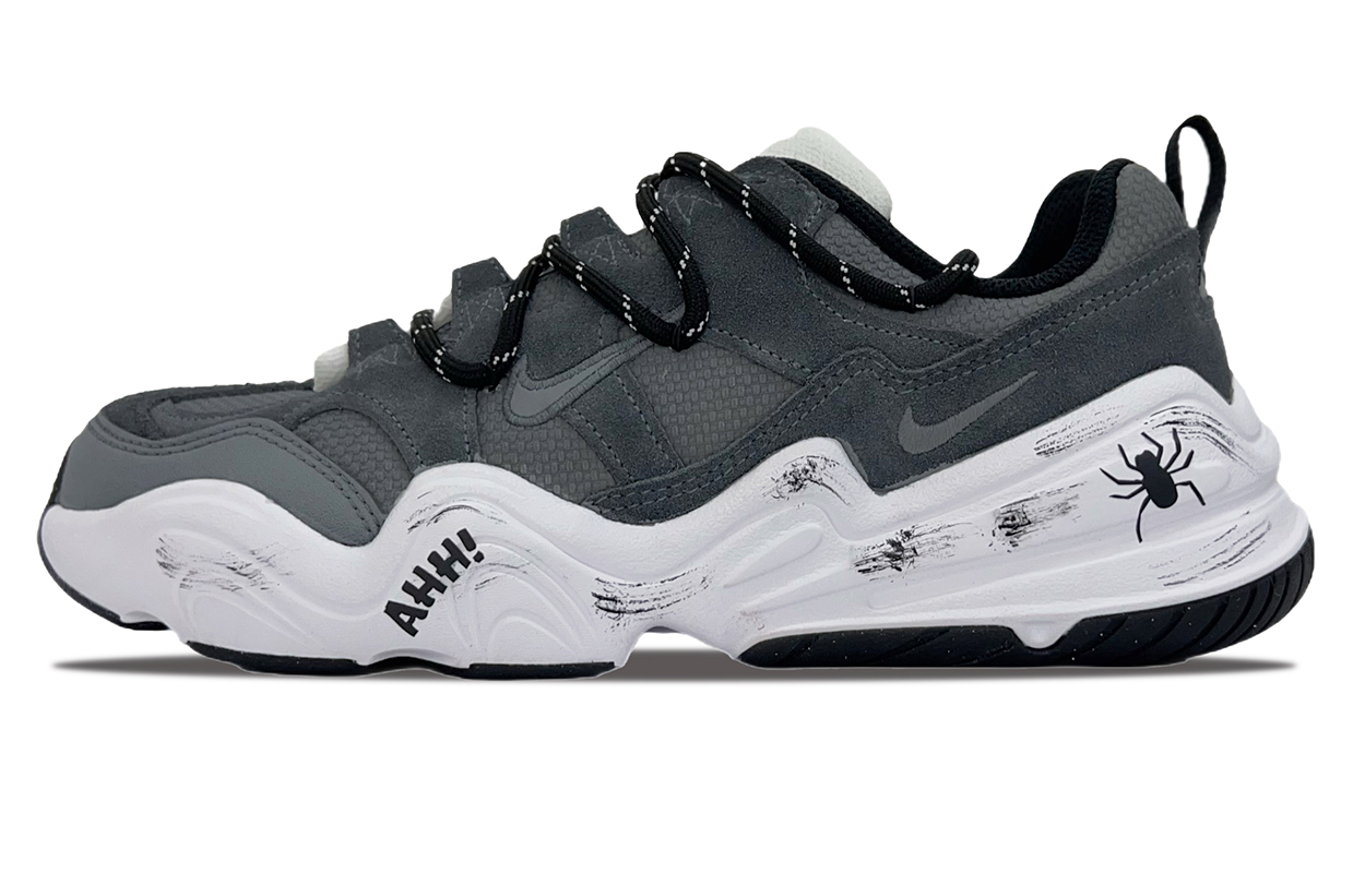 Nike Tech Hera Cushioning, Wear Resistant Low top Casual Shoes Unisex Gray White