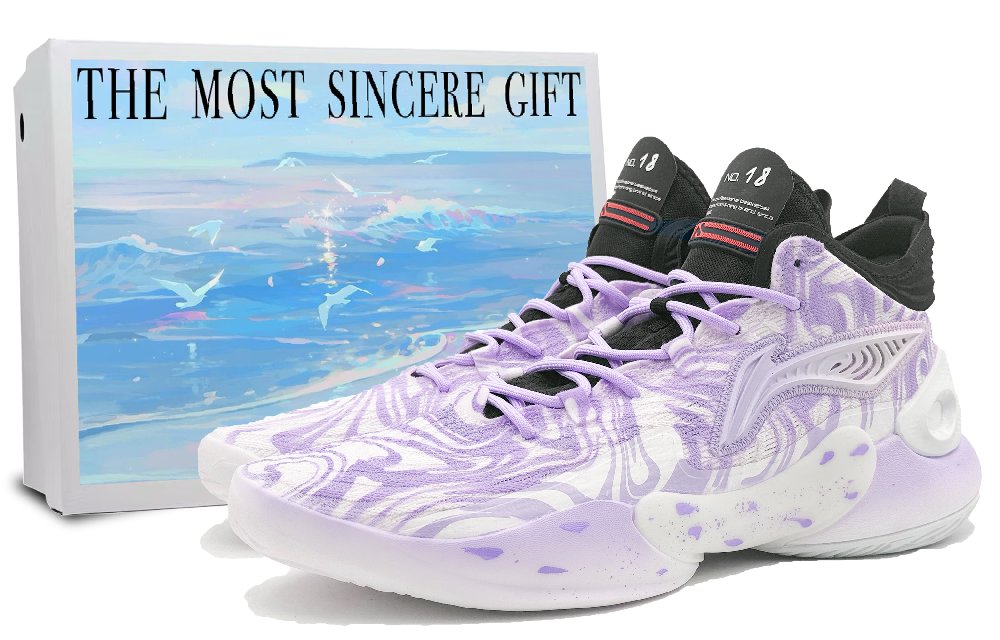 LiNing YuShuai 18 Mid-Top Basketball Shoes Men's Purple