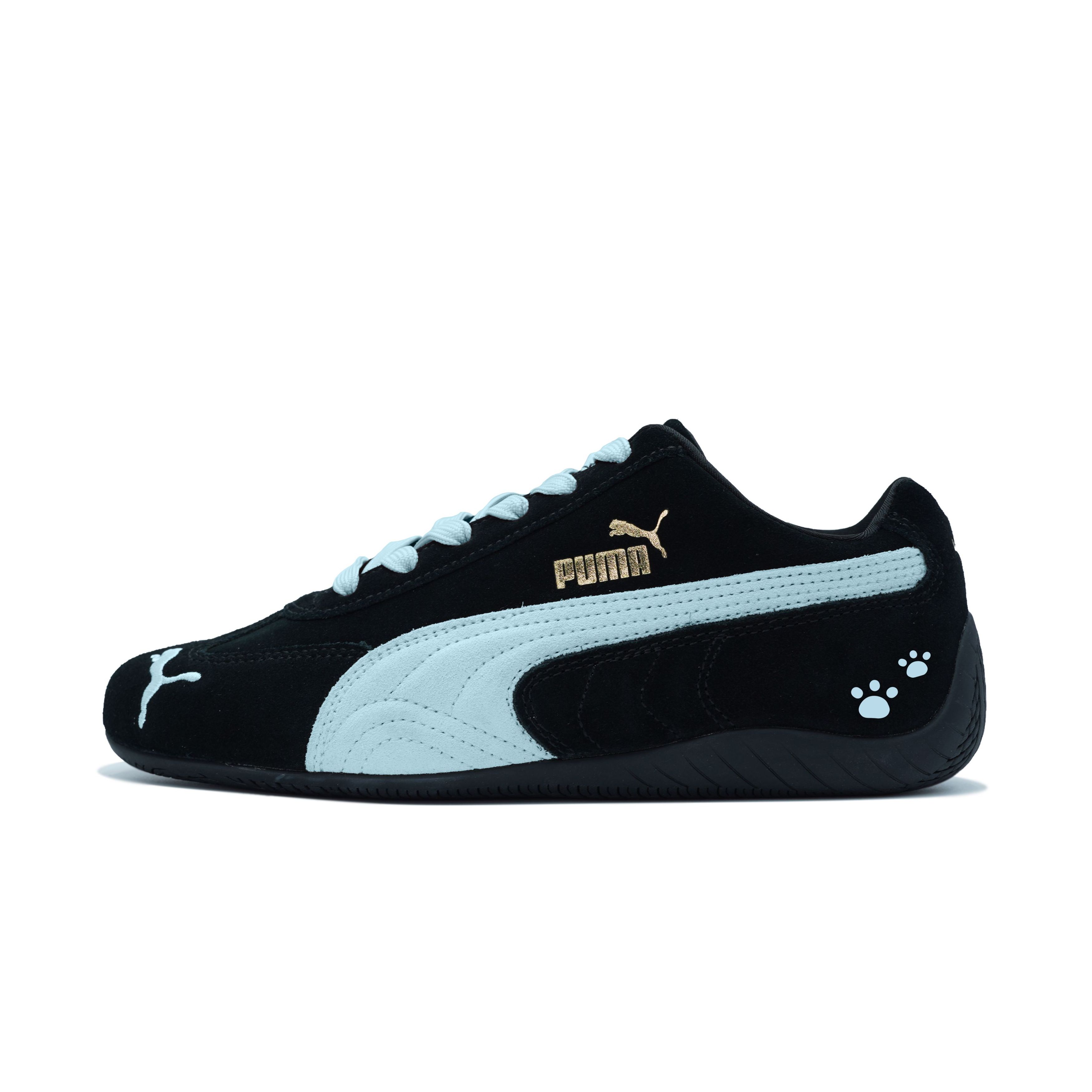 PUMA Speedcat Collection Abrasion Resistant Low top Casual Shoes Unisex Black Blue