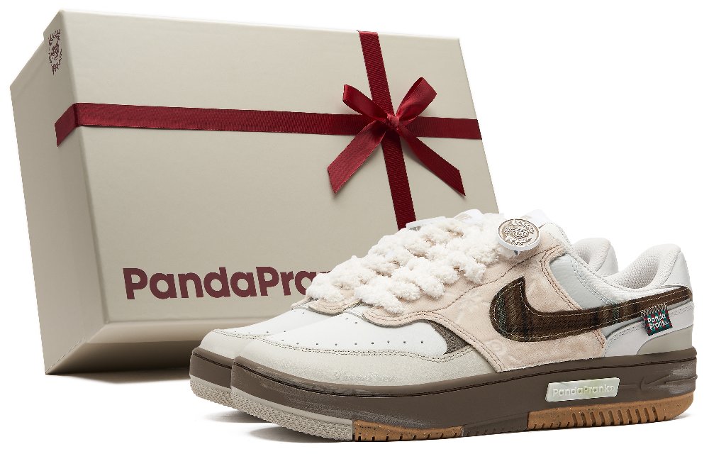 Nike Gamma Force Skateboard Shoes Unisex Low-Top Beige/Brown/Blue