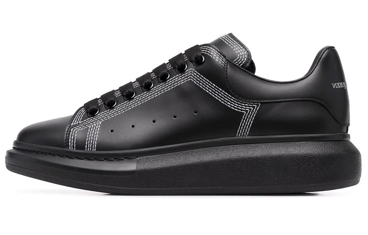 Alexander McQueen Oversized Embroidered Black Silver