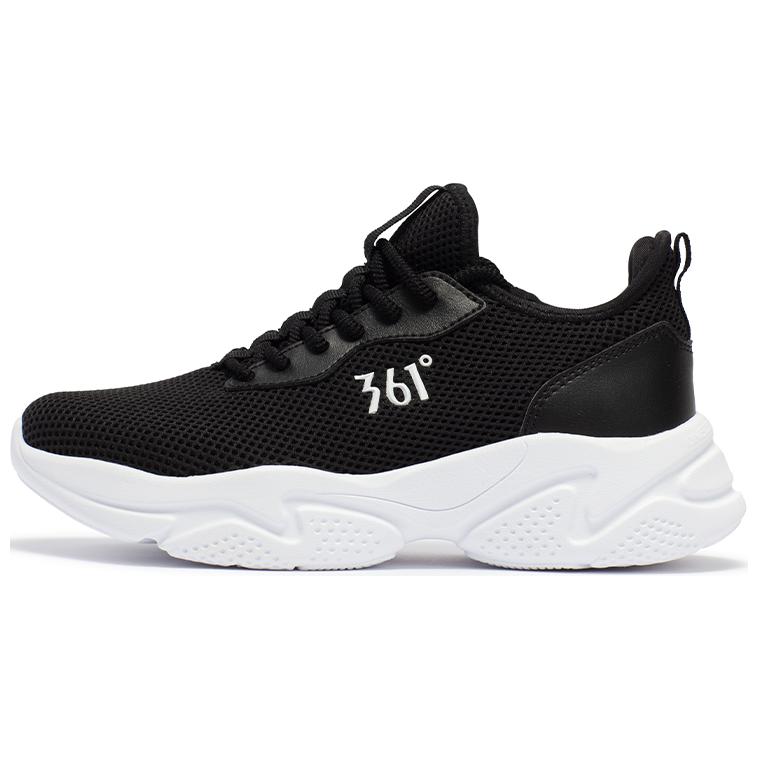361° Abrasion Resistant Breathable Low Top Casual Shoes Women's Black White