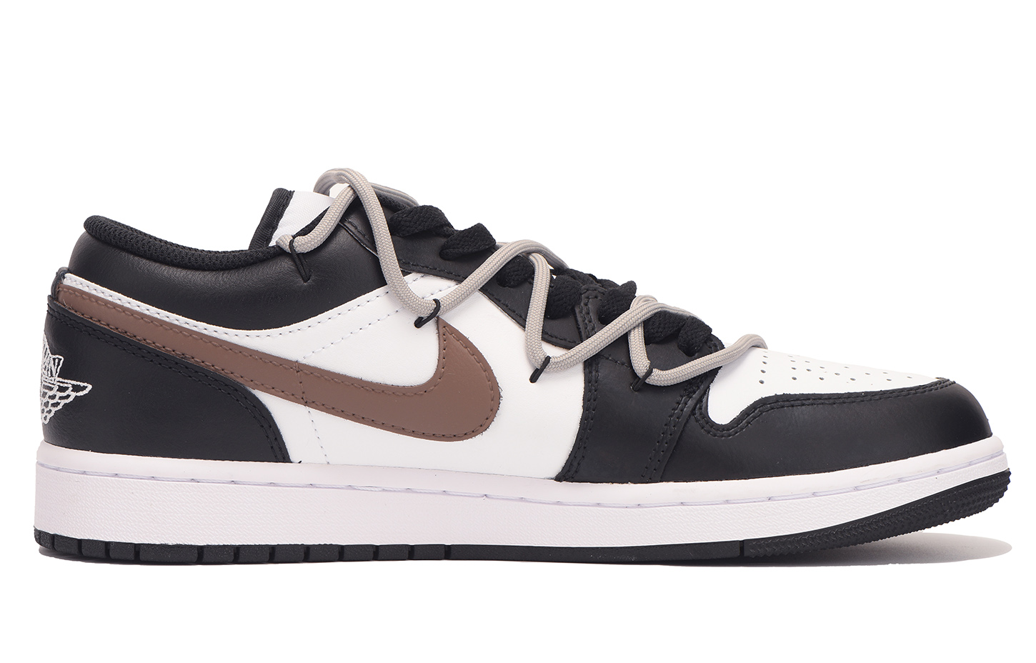 Jordan Air Jordan 1 Slip Resistant Coverage Low Top Vintage Basketball Shoes Men's Black Brown купить в интернет-магазине Yoocart с быстрой доставкой по России.