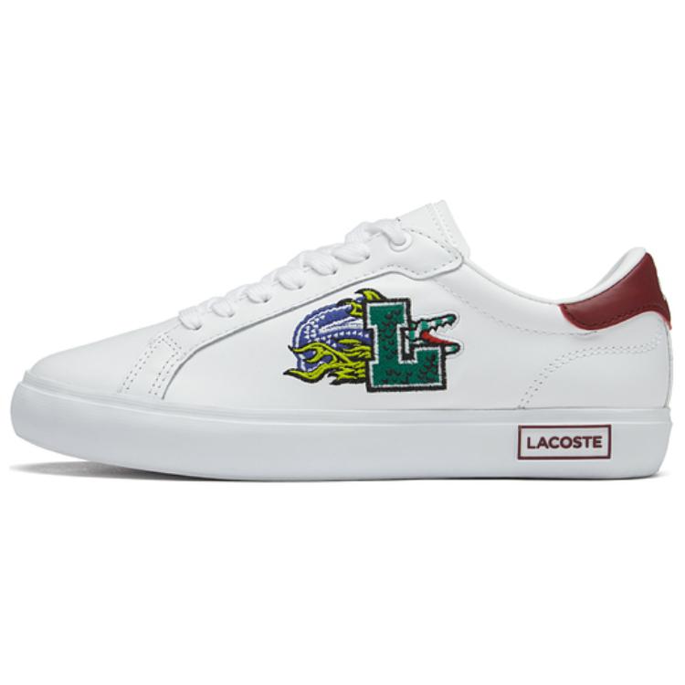 LACOSTE Low Top Skateboard Shoes Women's White