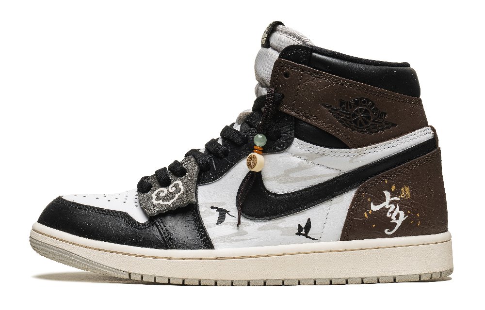 JORDAN Air JORDAN 1 Vintage Basketball Shoes Men High Top Black