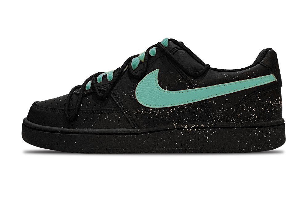 Nike Court Vision Low Anti-Slip Wear-Resistant Low-Top Skateboard Shoes Unisex Black