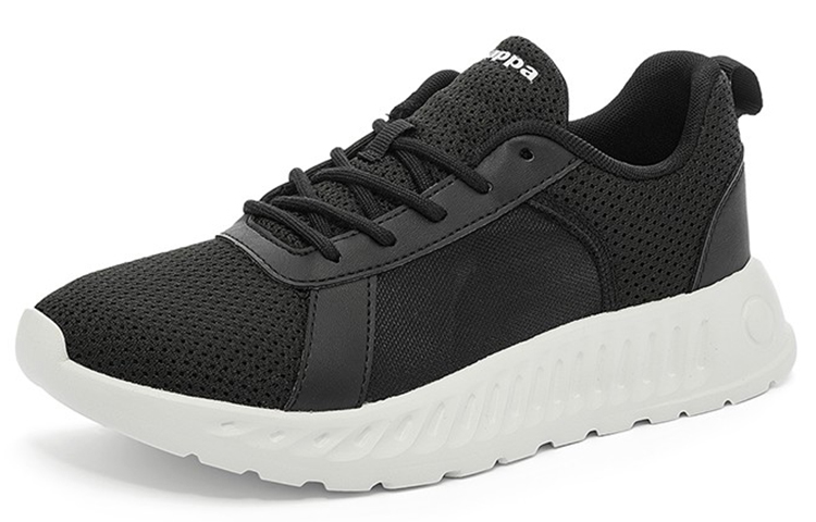Kappa Slip Resistant, Abrasion Resistant, Breathable Low Top Running Shoes Unisex Black