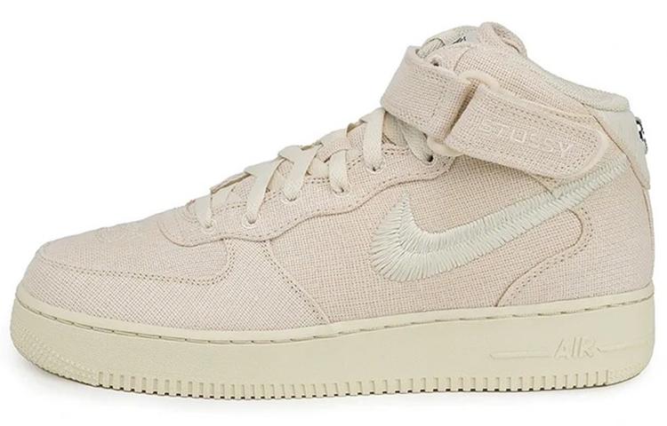 Nike X Stussy Air Force 1 Mid 'Fossil'