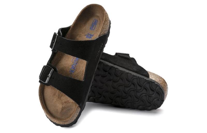 Birkenstock Arizona Soft Footbed Suede 'Black' купить в интернет-магазине Yoocart с быстрой доставкой по России.