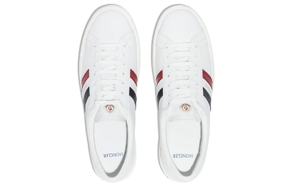 Moncler Low Top Stylish Skateboarding Shoes Men's White