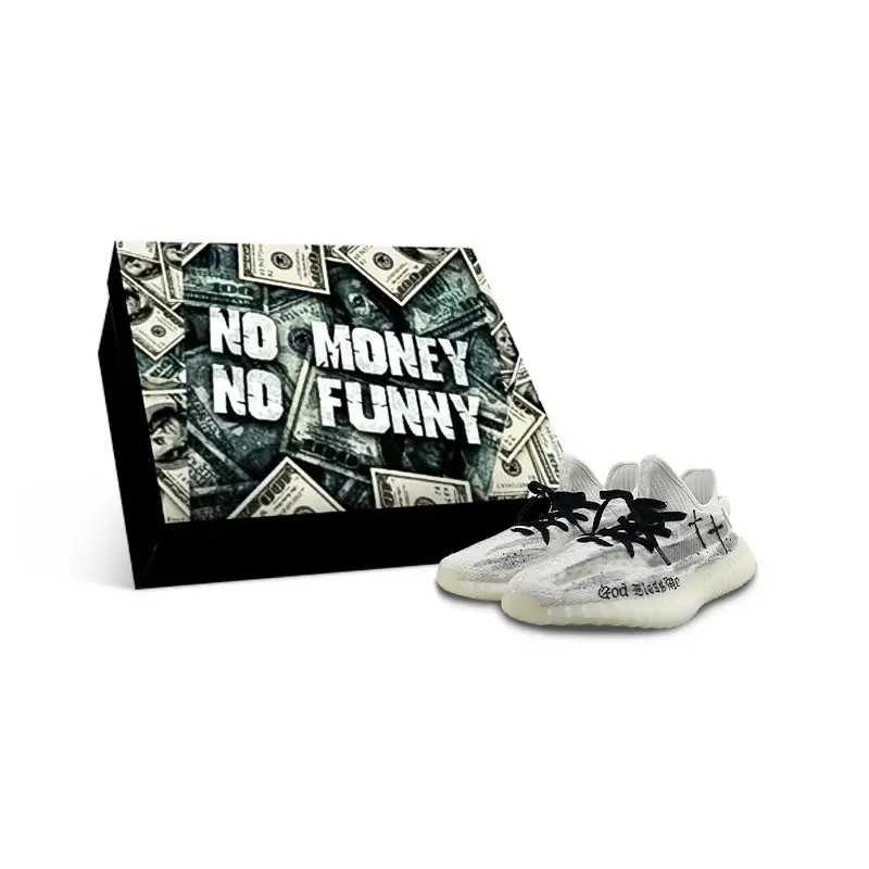 Adidas Originals Yeezy Boost 350 V2 Cushioning Height Increase Low top Casual Shoes Unisex Black White