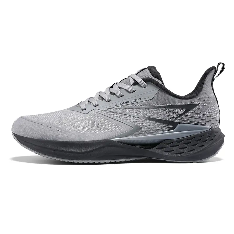 361° Cushioning And Breathable Low Top Sprint Running Shoes Men's Gray Black купить в интернет-магазине Yoocart с быстрой доставкой по России.