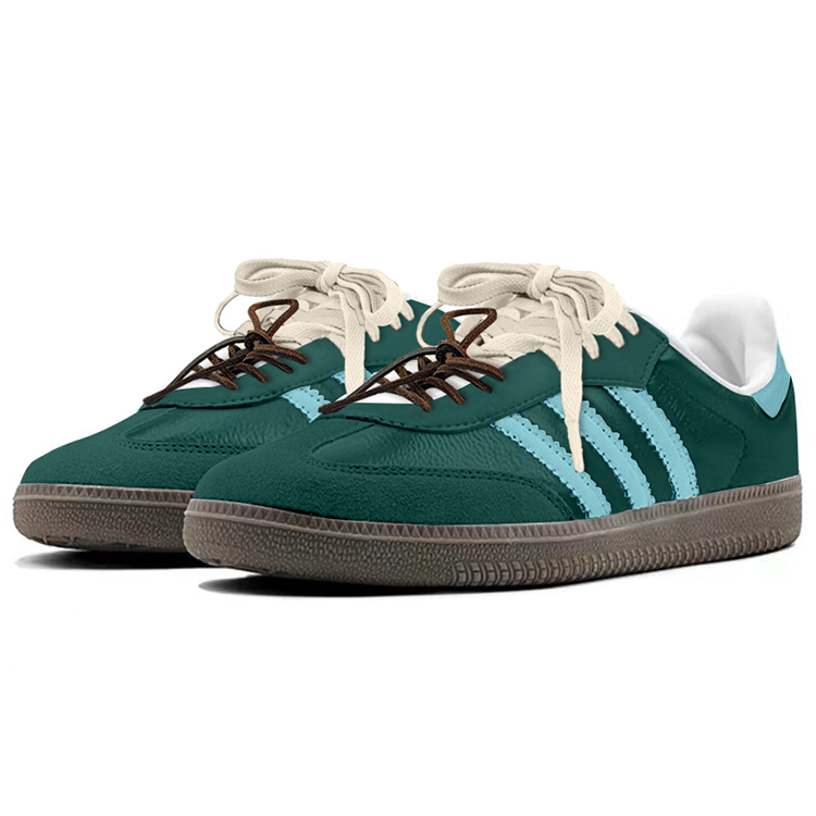 Adidas Originals Samba Anti Slip Wear Resistant Low Top Skateboard Shoes Unisex Green Blue купить в интернет-магазине Yoocart с быстрой доставкой по России.