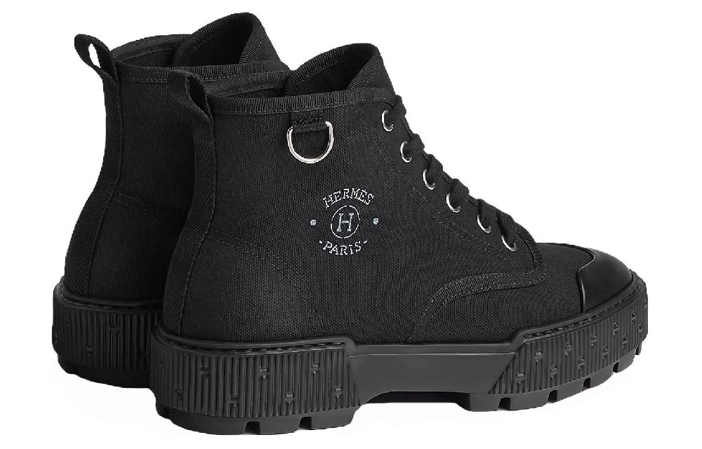 HERMES Itineraire Ankle Boots Women's Black