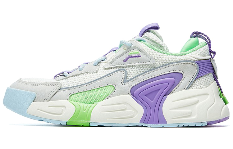 FILA Swarm Low Swirl Sneakers Purple/white/grey