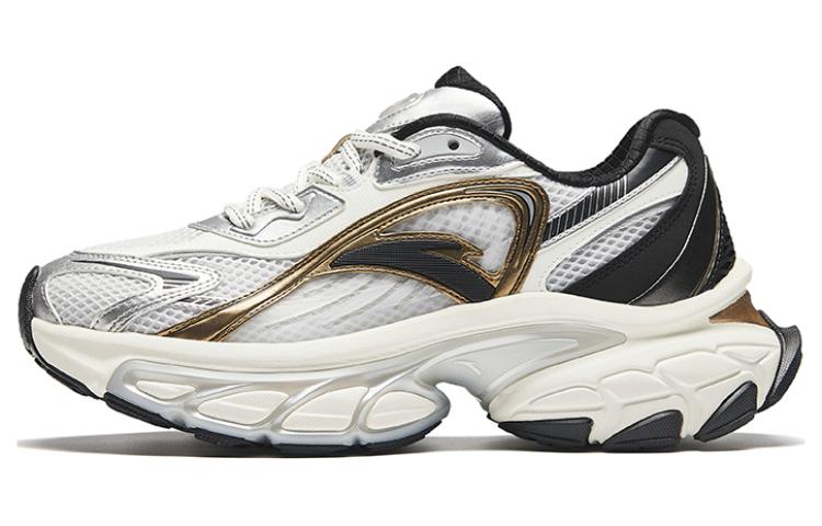 Anta Life Collection Shock Absorbers Slip Resistant Low top Casual Shoes Men's Gray Silver Black