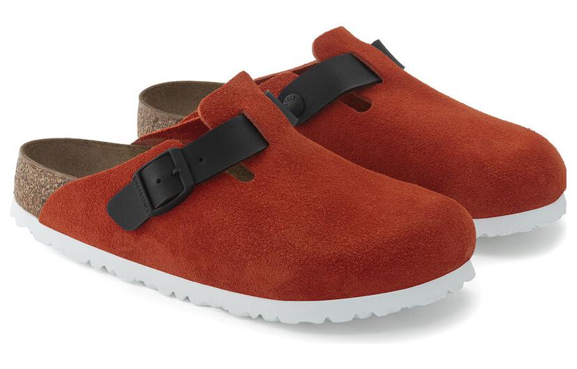 Birkenstock Closed Toe Slippers Women's Orange Black Regular
