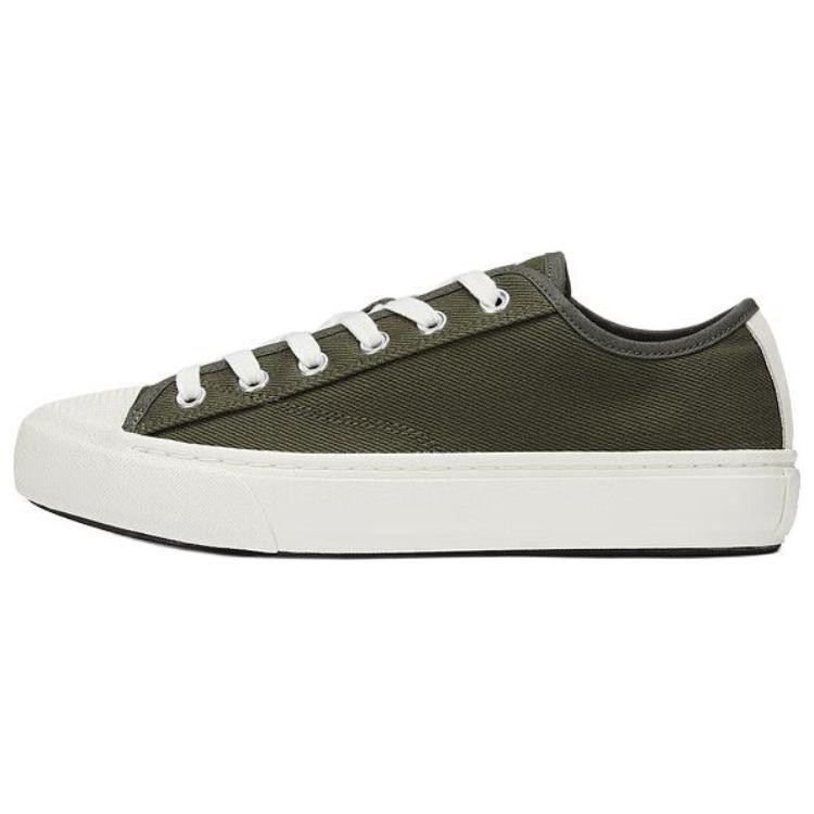 LACOSTE Low-Top Canvas Shoes Men's Khaki