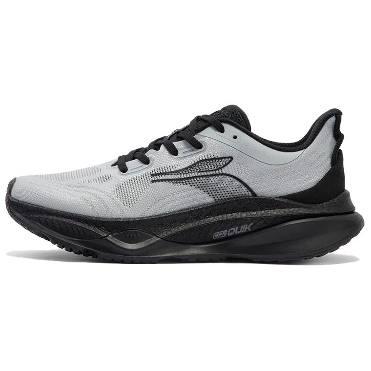 361° Cushioning Lightweight Low-Top Running Shoes Men's Gray Black