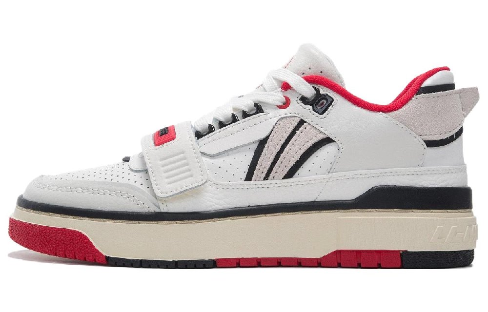 LiNing Rookie Pe Slip Resistant Shock Absorbers Low Top Vintage Basketball Shoes Women's Ecru