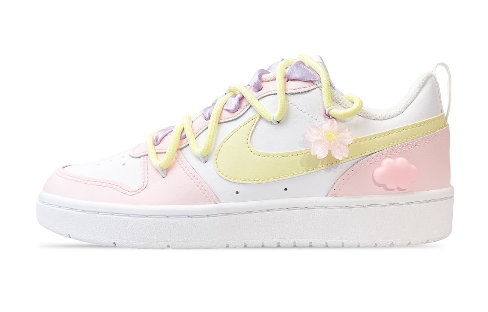 Nike Court Borough Low-Top Skateboard Shoes Women's Pink