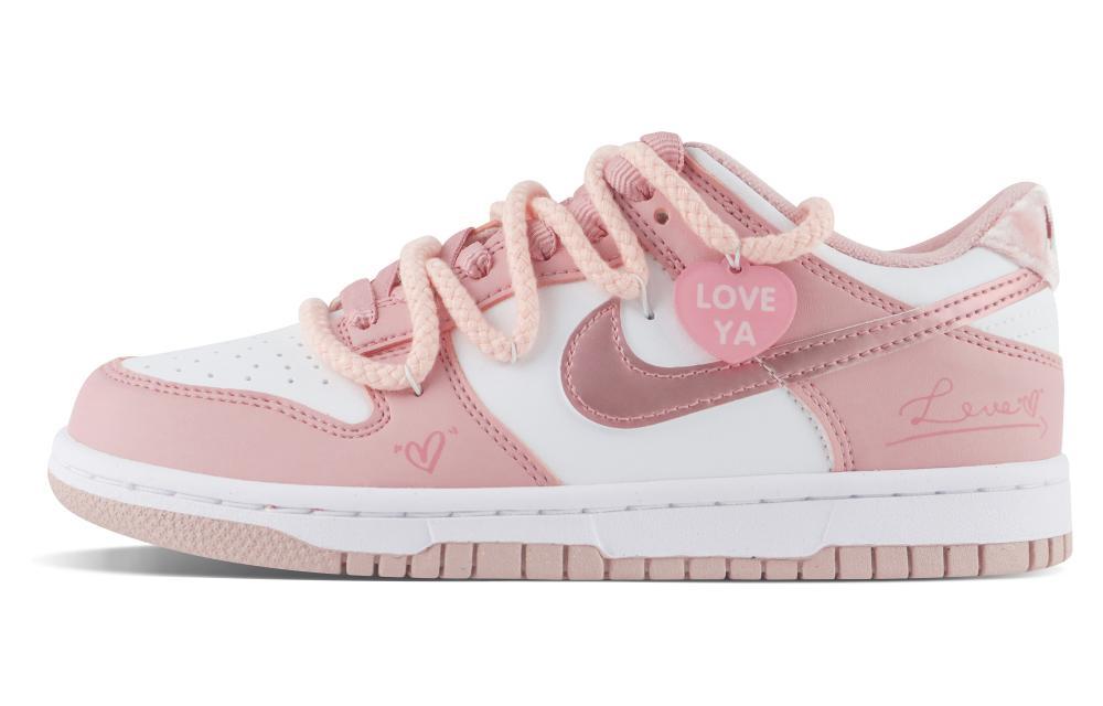 Nike Dunk Low-Top Skateboard Shoes GS Pink White
