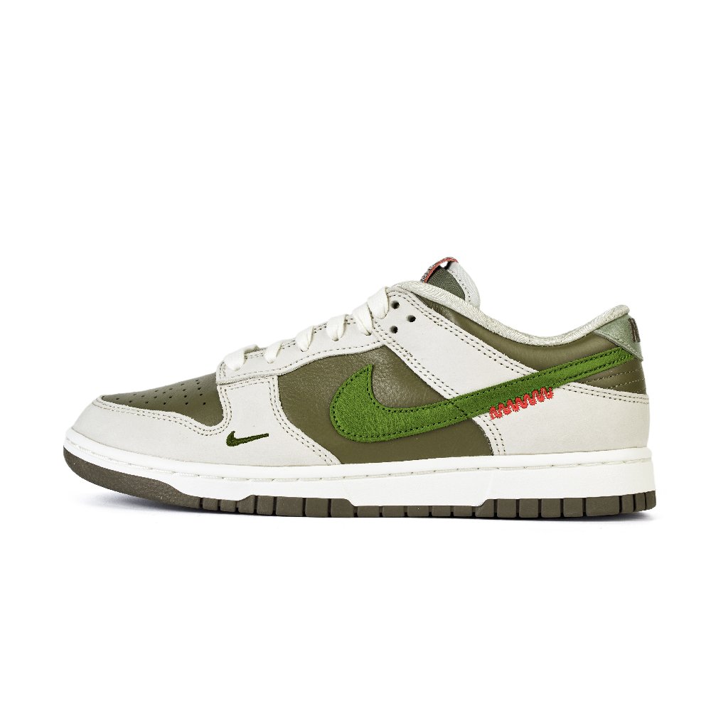 Nike Dunk Anti-Slip Wear-Resistant Low-Top Skateboard Shoes Unisex White Green