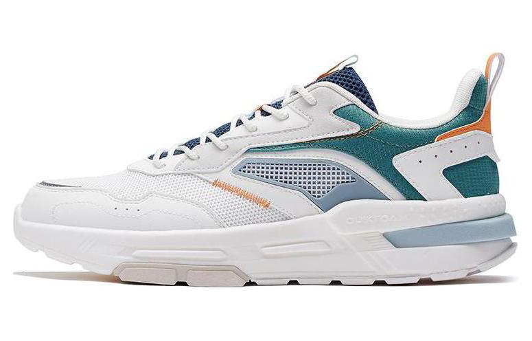 361° Anti Slip Wear Resistant Low Top Sports Casual Shoes Men's White Green