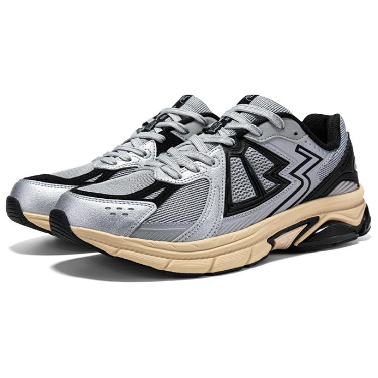 361° Anti-Slip Wear-Resistant Low-Top Casual Shoes Men's Silver Black купить в интернет-магазине Yoocart с быстрой доставкой по России.
