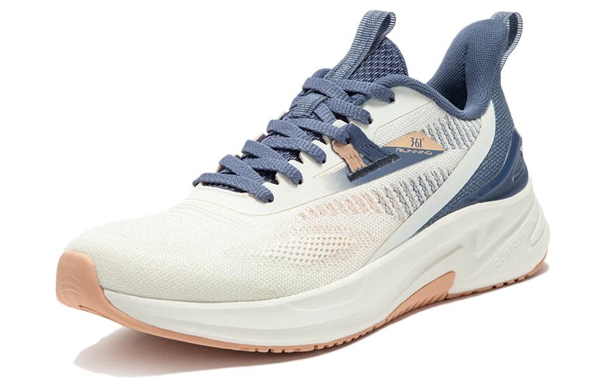 361° Cushioning, Slip Resistant, And Abrasion Resistant Low Top Running Shoes Women's White Blue