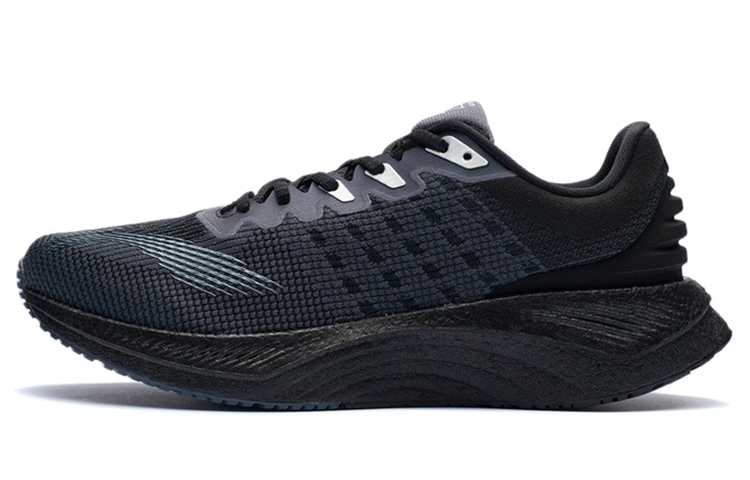 LiNing Shock Absorbers With Slip Resistant And Abrasion Resistant Properties Low Top Running Shoes Men's Black