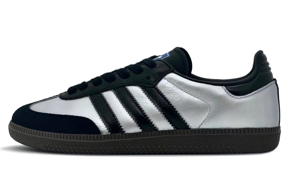 Adidas Originals SAMBA OG Low-Top Skateboard Shoes Unisex Silver Black