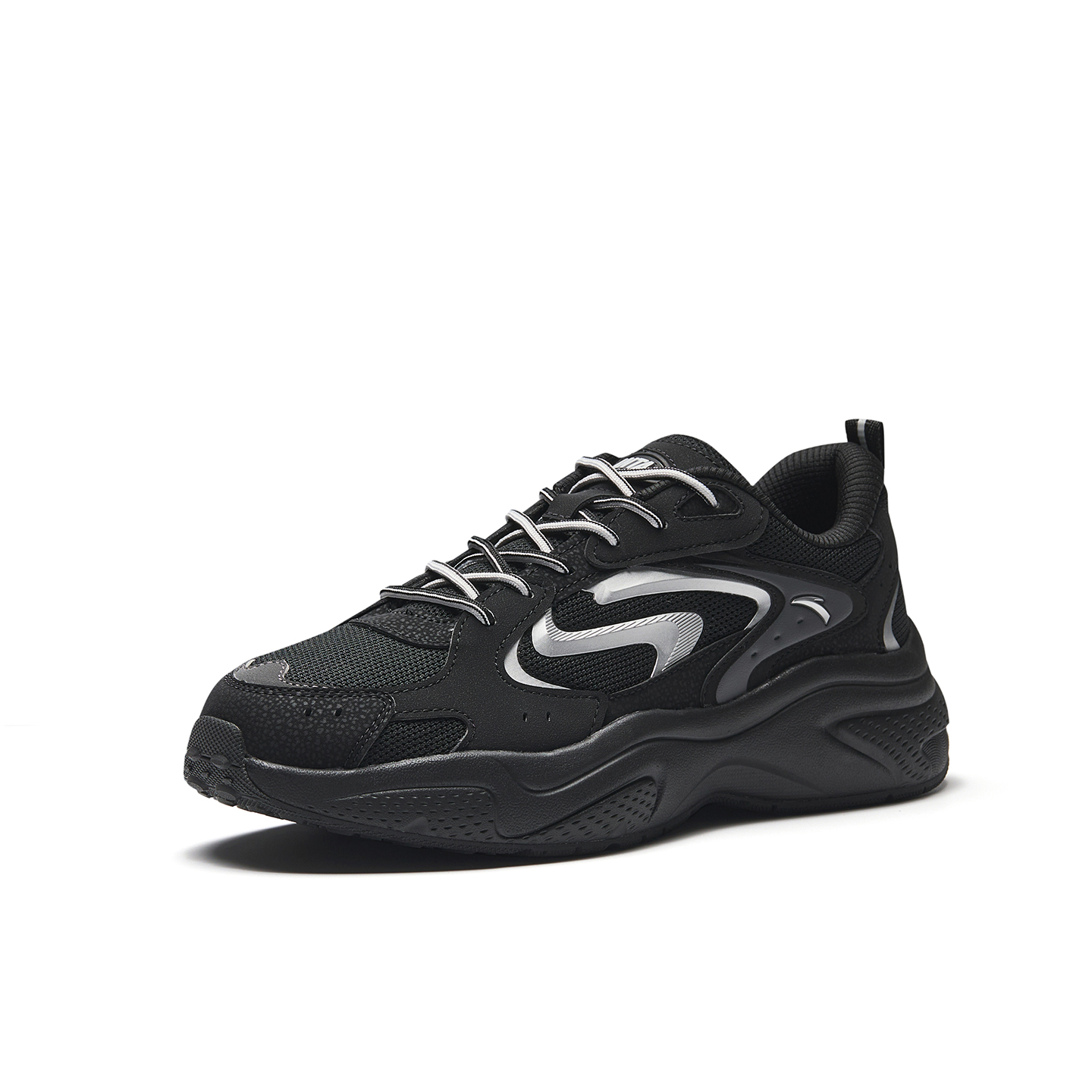 Anta Starlight 3 Low top Casual Shoes, Chunky Sneakers Men's Black Silver купить в интернет-магазине Yoocart с быстрой доставкой по России.