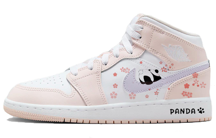 Jordan Air Jordan 1 Vintage Basketball Shoes Women's High Top Pink/Purple
