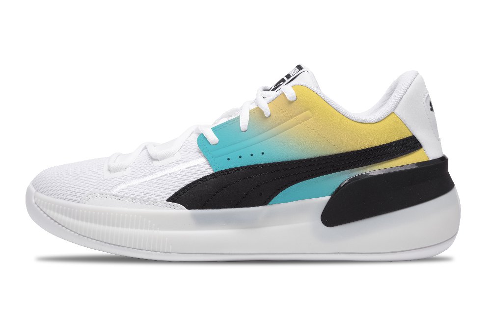 PUMA Clyde Hardwood Team Basketball Shoes Men Low-Top White