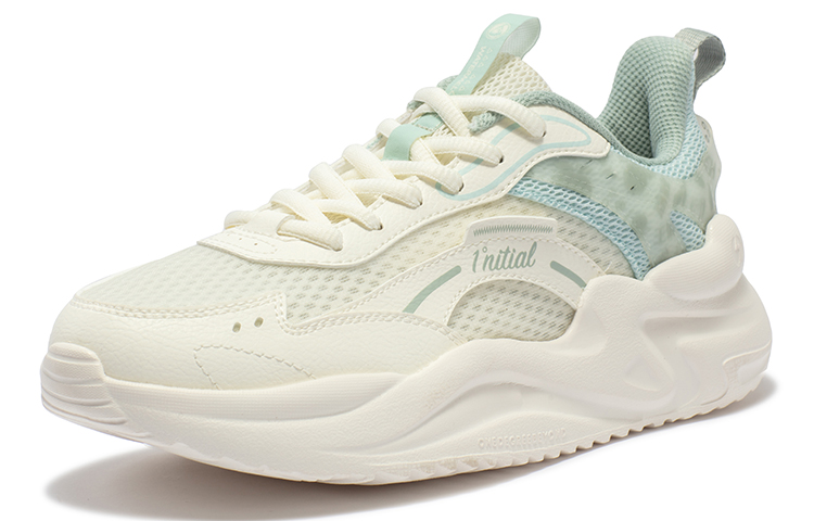 361° Cloud Comfort 3 Cushioning Wear-Resistant Low-Top Casual Shoes Women's White Green