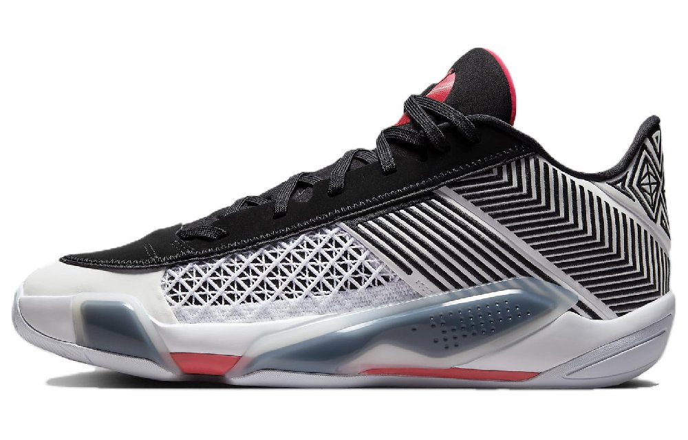 Jordan 38 Low White Siren Red Black