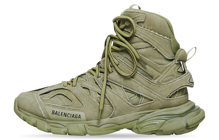 Balenciaga Track Hike High top Chunky Sneakers Men's Green