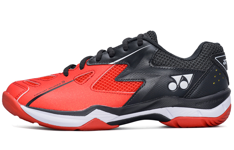 YONEX Badminton Shoes Unisex Low-Top Red Black